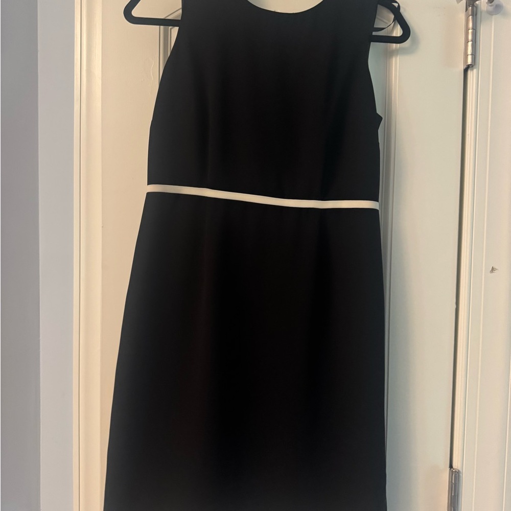 Julian Taylor Black Sleeveless Sheath Dress